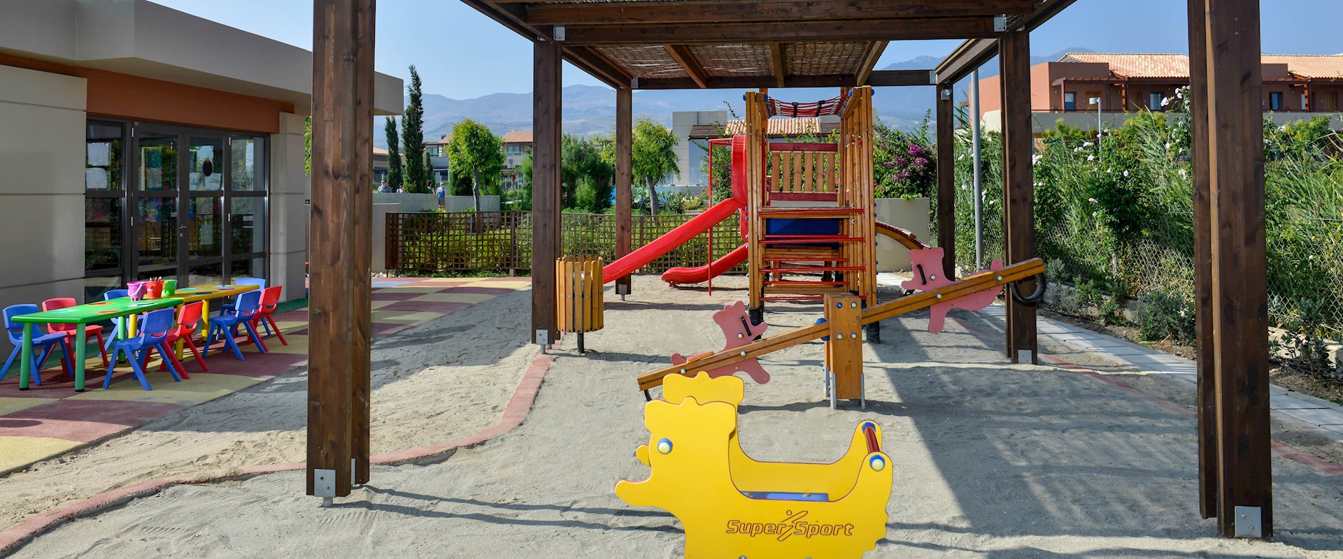 Kos family hotel playground